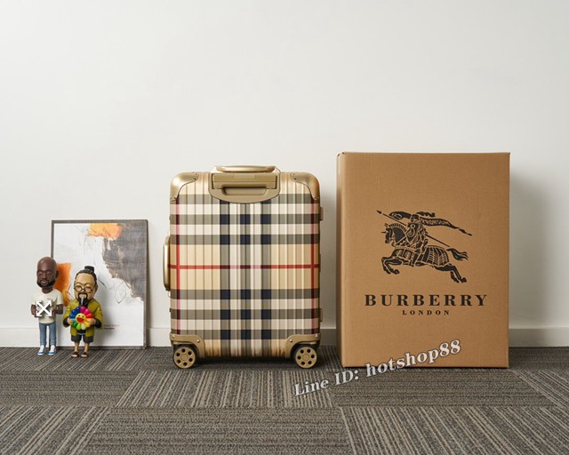 RIMOWA X BURBERRY行李箱四輪拉杆箱 日默瓦BURBERRY全鋁鎂合金新款拖箱 gdx1252